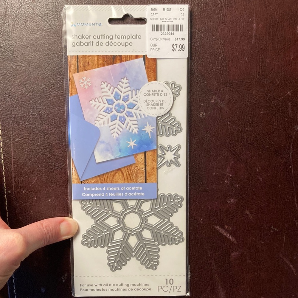 Snowflakes die cuts for crafting